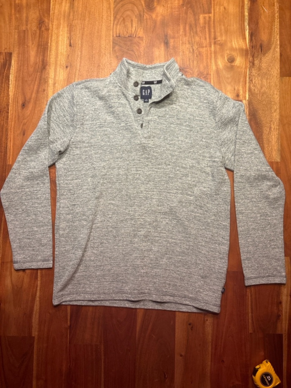 GAP Light Gray Henley Button Pullover